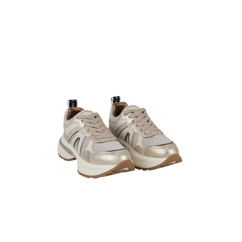 Sneakers Donna Victoria in pelle e mesh, con dettagli laminati
